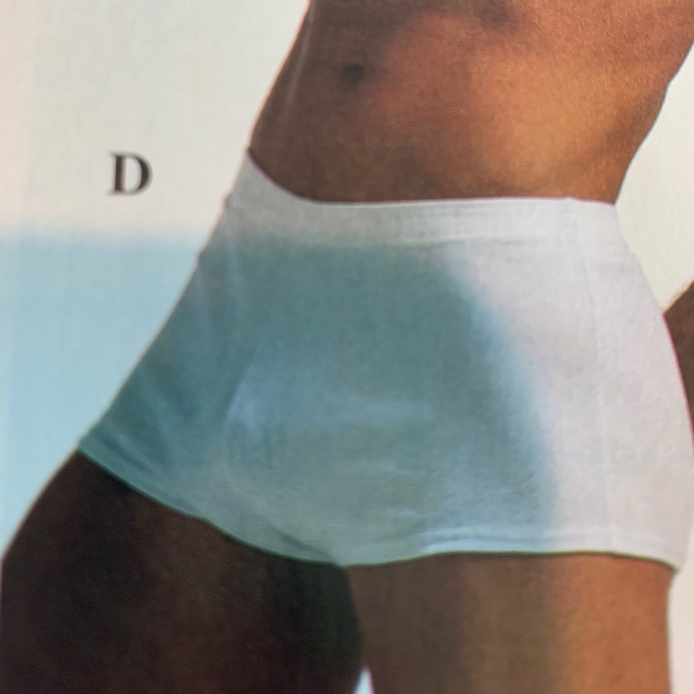 Poly Cotton Boxer Trim Boxer 132- White - Picture 4 of 7
